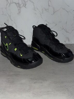 MENS Nike Shox TL Air - Black with Neon Green Accents